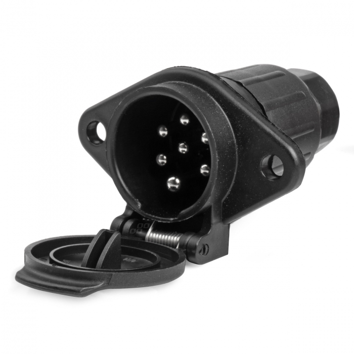 Priza remorca cu 7 PIN, Tip N, tensiune 24V, destinatie TIR, Camion [1]
