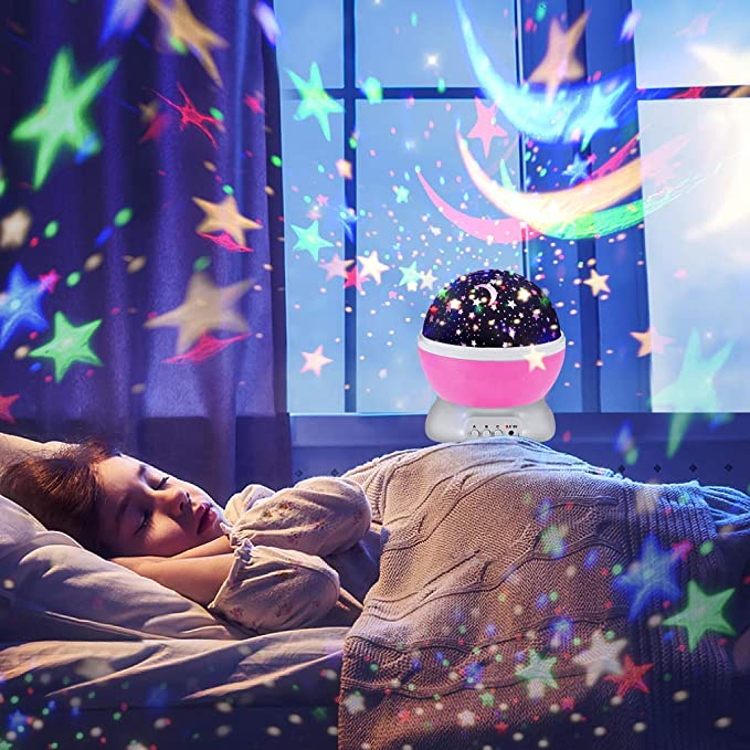 Proiector LED cu alimentare USB, model "Galaxy Stars" cu 9 moduri de afisare [3]