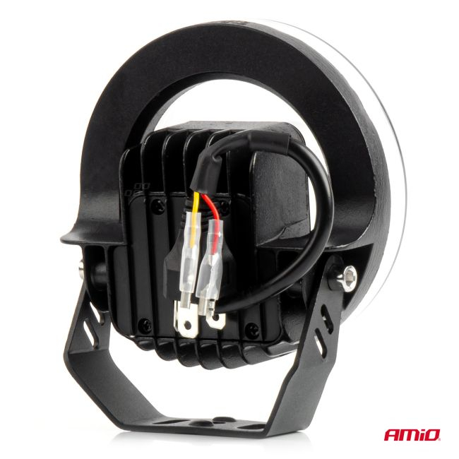 Proiector LED cu Angel Eye model AWL58, pozitie, semnalizare, faza lunga/scurta, pentru Off-Road, ATV, SSV, putere 45W, 8000lm, tensiune 9-36V, dimensiuni 114,5 x 114,5 x 52 mm [7]