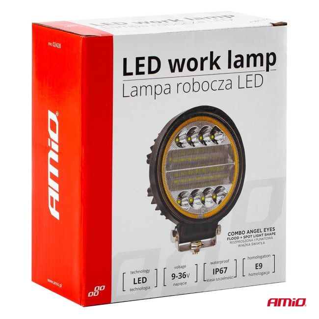 Proiector LED pentru Off-Road, ATV, SSV, cu functie de semnalizare, culoare 6500K, 3360 lm, tensiune 9 - 36V, diametru Ø110 mm [8]