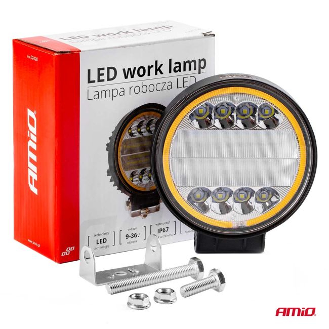 Proiector LED pentru Off-Road, ATV, SSV, cu functie de semnalizare, culoare 6500K, 3360 lm, tensiune 9 - 36V, diametru Ø110 mm [7]