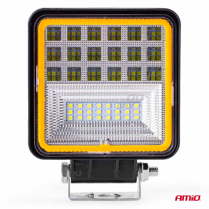 Proiector LED pentru Off-Road, ATV, SSV, cu functie de semnalizare, culoare 6500K, 3360 lm, tensiune 9 - 36V, dimensiuni 110 x 110 mm [7]
