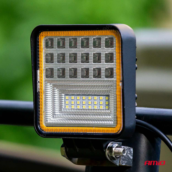 Proiector LED pentru Off-Road, ATV, SSV, cu functie de semnalizare, culoare 6500K, 3360 lm, tensiune 9 - 36V, dimensiuni 110 x 110 mm [5]