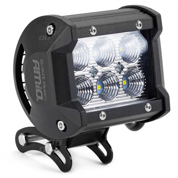 Proiector LED pentru Off-Road, ATV, SSV,  culoare 6500K, 1440 lm, tensiune 9 - 36V, dimensiune 95 x 77 mm [1]