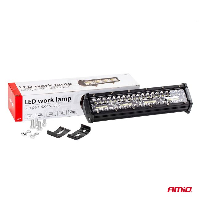 Proiector LED pentru Off-Road, ATV, SSV, culoare 6500K, 6400 lm, tensiune 9 - 36V, dimensiuni 300 x 74 mm [9]