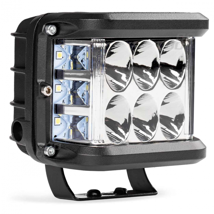 Proiector LED pentru Off-Road, ATV, SSV,  culoare 6500K, cu doua functii, tensiune 9 - 36V, dimensiune, 110 x 75 mm [1]