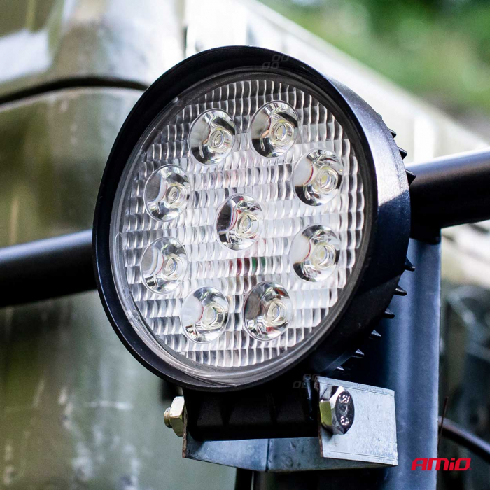 Proiector LED pentru Off-Road, ATV, SSV,  culoare 6500K, LED FLOOD, 27W, tensiune 9 - 36V, diametru Ø110 mm [6]