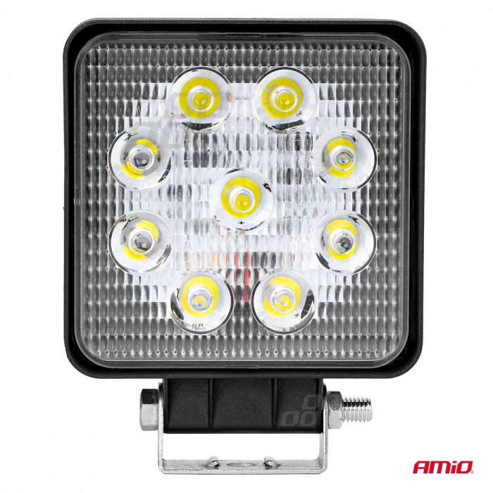 Proiector LED pentru Off-Road, ATV, SSV,  culoare 6500K, LED FLOOD,, tensiune 9 - 36V, dimensiune, 110 x 110 mm [2]