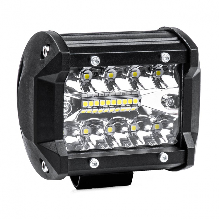 Proiector LED pentru Off-Road, ATV, SSV, putere 60W, culoare 6500K, tensiune 9-36V, dimensiuni 95 x 74 x 55 mm [1]