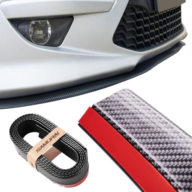 Protectie spoiler, prelungire bara fata/spate din cauciuc, culoare CARBON Negru [6]