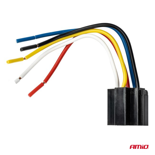 Releu auto cu 5 pini, 12V, 40A + Mufa releu cu cabluri [2]