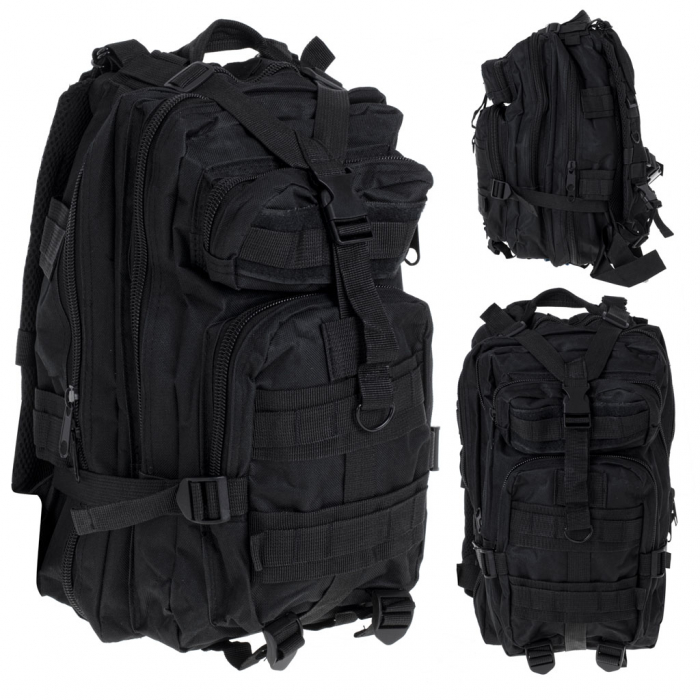 Rucsac Tactic Militar, culoare NEGRU, capacitate 25l [3]