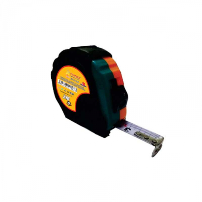 Ruleta cu protectie din cauciuc, lungime 3m, cu buton blocaj si magnet [1]