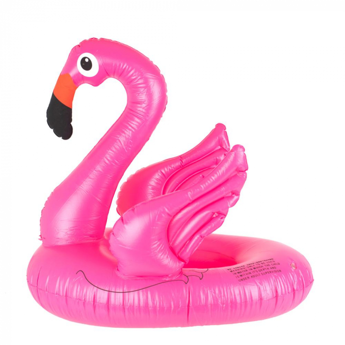 Saltea gonflabila (colac) pentru copii model Flamingo, dimensiune 66 x 47 cm [1]