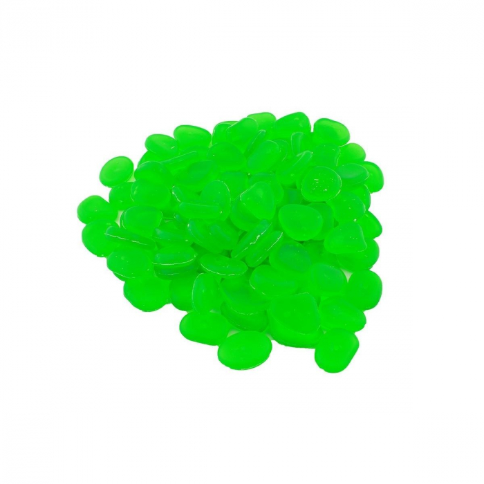 Set 100 pietre decorative fluorescente, culoare Verde, AVX-AG653B [3]
