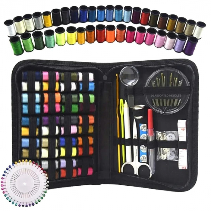 Set 129 piese pentru croitorie in husa eleganta, un cadou perfect pentru pasionații de croitorie [1]