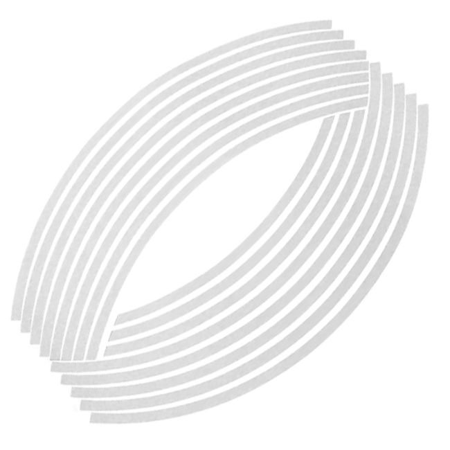 Set 16 ornamente Reflectorizante pentru jante auto, moto, culoare Argintiu [3]