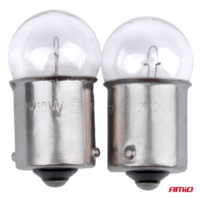 Set 2 becuri cu halogen, soclu R10W, BA15s, alimentare 12V [2]