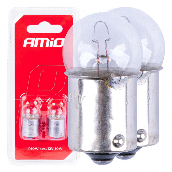 Set 2 becuri cu halogen, soclu R10W, BA15s, alimentare 12V [1]