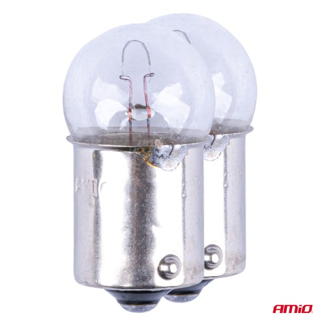 Set 2 becuri cu halogen, soclu R5W, BA15s, alimentare 12V [3]