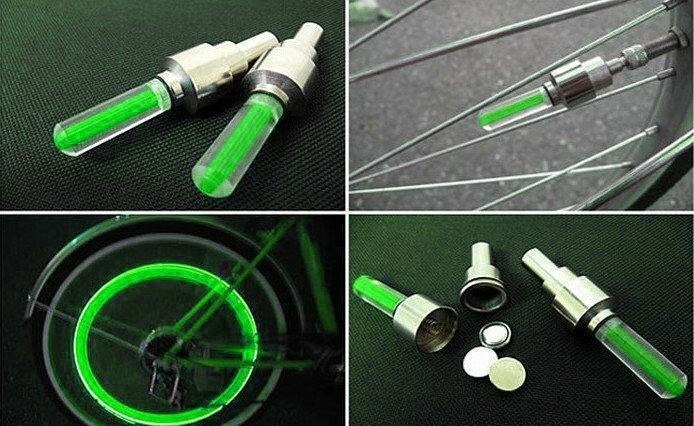 Set 2 Capace Valva cu LED Verde, cu senzor de lumina si miscare [2]