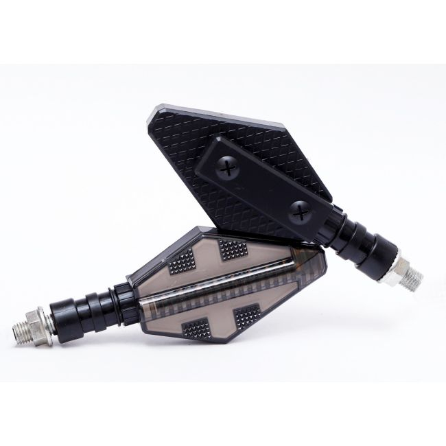 Set 2 lampi Semnalizare Moto, model CROSS, cu 2 functii, pozitie si semnalizare, tensiune 12V [2]