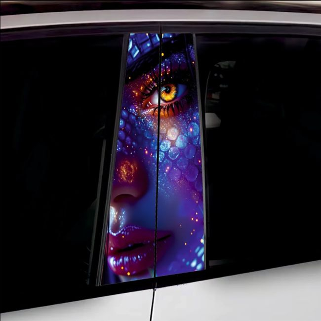 Set 2 stickere decorative pentru stalpii usilor, print autoadeziv de inalta rezolutie, dimensine 2 buc x 50 x 22 cm , cod: AVX-SSU-03 [1]