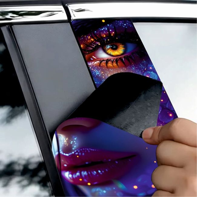 Set 2 stickere decorative pentru stalpii usilor, print autoadeziv de inalta rezolutie, dimensine 2 buc x 50 x 22 cm , cod: AVX-SSU-03 [2]