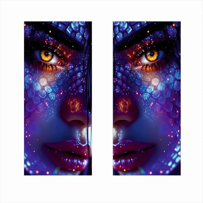 Set 2 stickere decorative pentru stalpii usilor, print autoadeziv de inalta rezolutie, dimensine 2 buc x 50 x 22 cm , cod: AVX-SSU-03 [3]