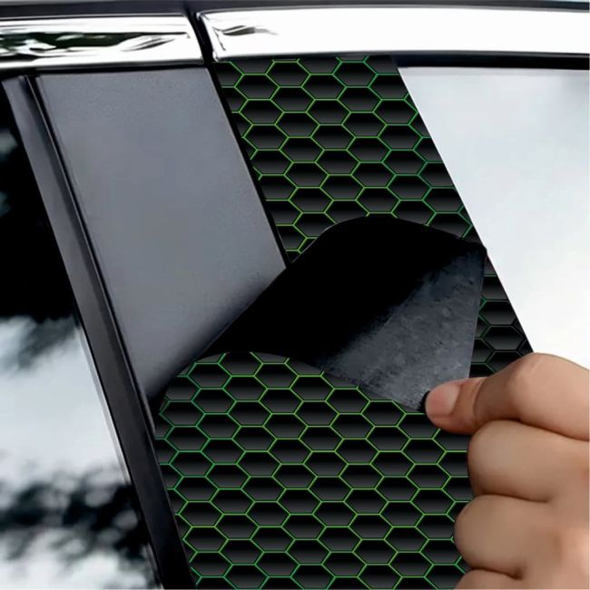 Set 2 stickere decorative pentru stalpii usilor, print autoadeziv de inalta rezolutie, dimensine 2 buc x 50 x 22 cm , cod: AVX-SSU-05 [2]