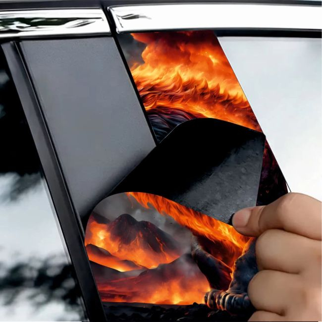 Set 2 stickere decorative pentru stalpii usilor, print autoadeziv de inalta rezolutie, dimensine 2 buc x 50 x 22 cm , cod: AVX-SSU-11 [2]