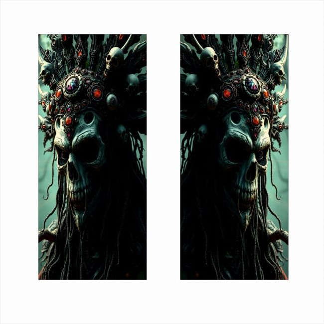 Set 2 stickere decorative pentru stalpii usilor, print autoadeziv de inalta rezolutie, dimensine 2 buc x 50 x 22 cm , cod: AVX-SSU-13 [2]