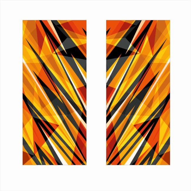 Set 2 stickere decorative pentru stalpii usilor, print autoadeziv de inalta rezolutie, dimensine 2 buc x 50 x 22 cm , cod: AVX-SSU-23 [2]