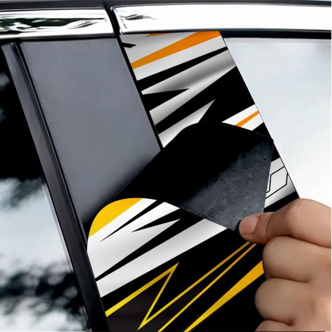 Set 2 stickere decorative pentru stalpii usilor, print autoadeziv de inalta rezolutie, dimensine 2 buc x 50 x 22 cm , cod: AVX-SSU-24 [1]