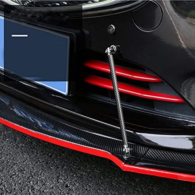 Set 2 Tije din Aluminiu reglabile pentru Consolidare Spoiler, lungime 10cm, IMITATIE CARBON [7]