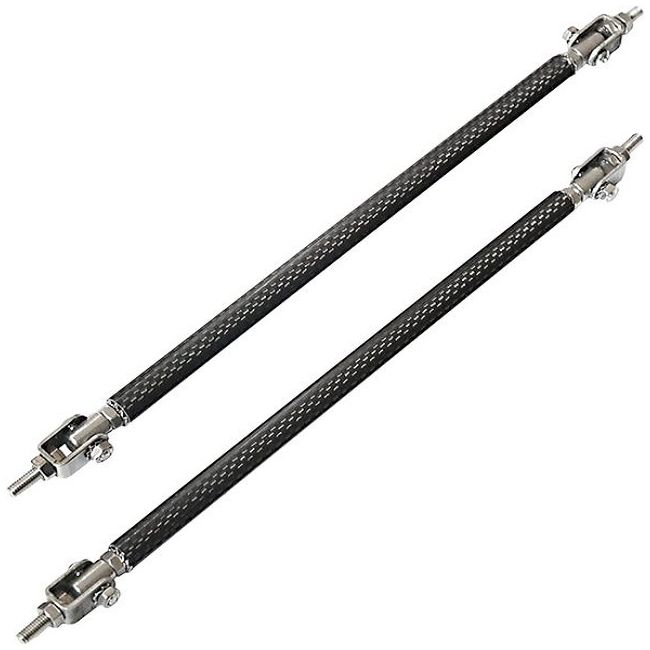 Set 2 Tije din Aluminiu reglabile pentru Consolidare Spoiler, lungime 10cm, IMITATIE CARBON [1]