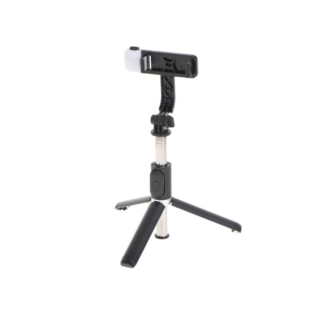 Set 3in1, Selfie Stick cu Lampa LED si Trepied, conectare Bluetooth, alimentare USB [11]