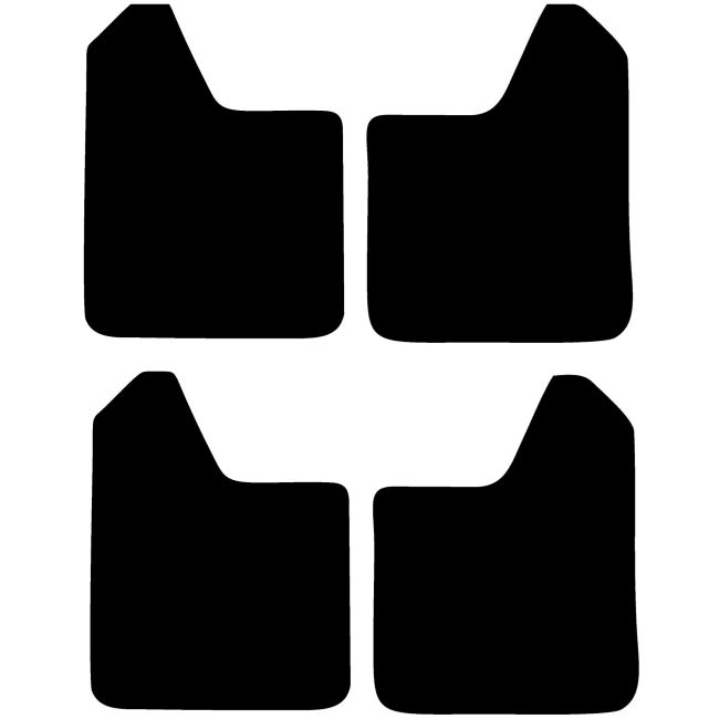 Set 4 Aparatori Noroi SPORT din cauciuc pentru autoturisme, universale,  model Blank, dimensiune 30 x 23cm [2]