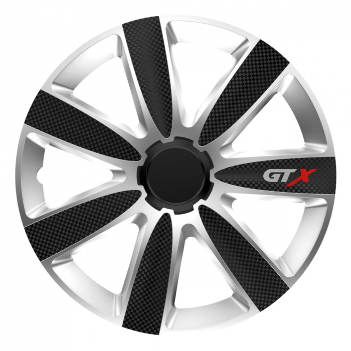 Set 4 capace roti model GTX 16" - BLACK CARBON & SILVER [1]