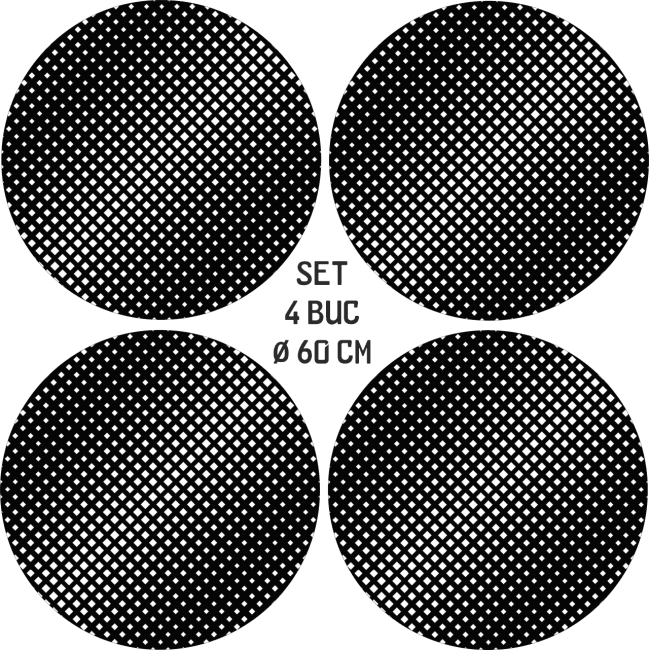 Set 4 Folii Imprimate Outdoor cu EcoSolvent, autoadezive, pentru decorarea jantelor auto, dimetru 60 cm, model FJT-05 [3]