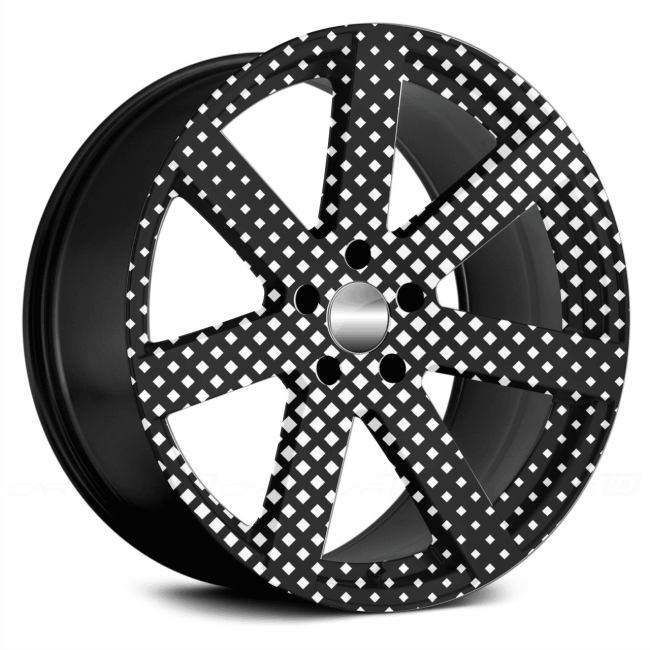 Set 4 Folii Imprimate Outdoor cu EcoSolvent, autoadezive, pentru decorarea jantelor auto, dimetru 60 cm, model FJT-05 [4]