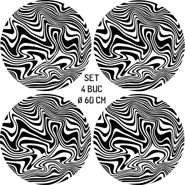 Set 4 Folii Imprimate Outdoor cu EcoSolvent, autoadezive, pentru decorarea jantelor auto, dimetru 60 cm, model FJT-09 [3]
