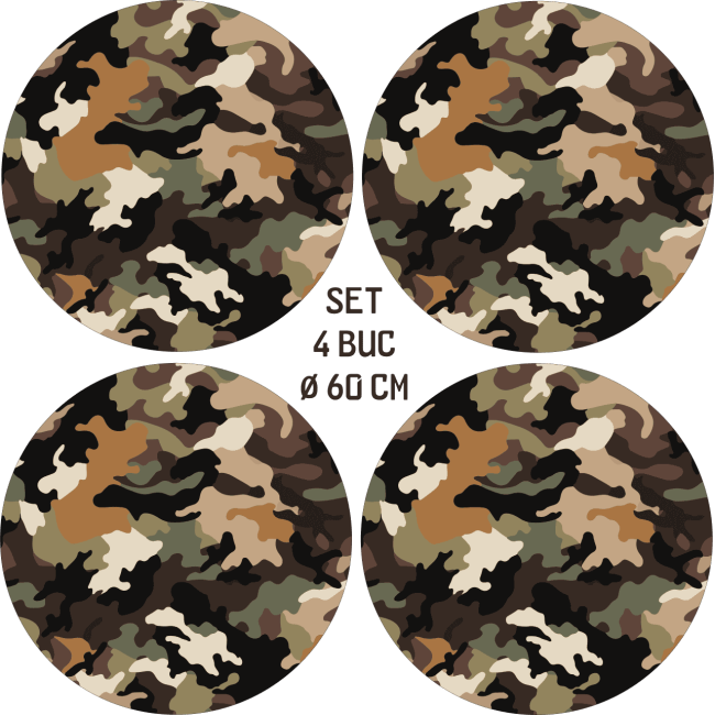 Set 4 Folii Imprimate Outdoor cu EcoSolvent, autoadezive, pentru decorarea jantelor auto, dimetru 60 cm, model FJT-10 [3]