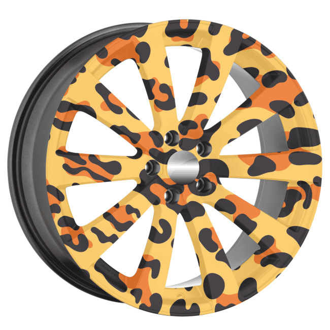 Set 4 Folii Imprimate Outdoor cu EcoSolvent, autoadezive, pentru decorarea jantelor auto, dimetru 60 cm, model FJT-12 [5]