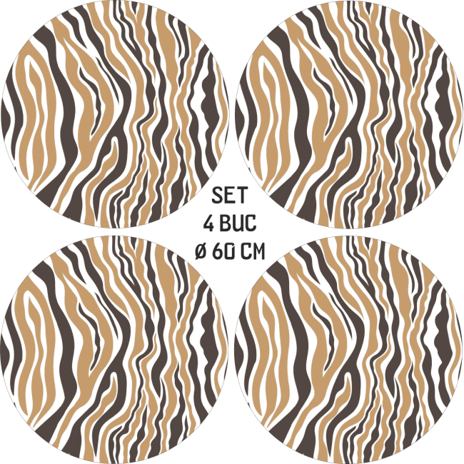 Set 4 Folii Imprimate Outdoor cu EcoSolvent, autoadezive, pentru decorarea jantelor auto, dimetru 60 cm, model FJT-14 [3]