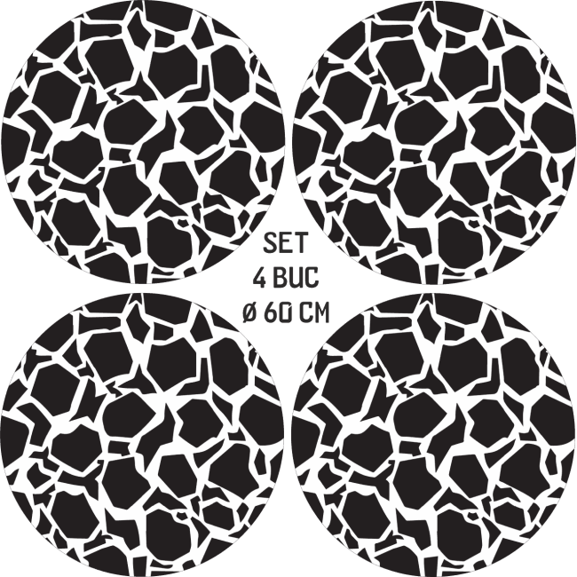 Set 4 Folii Imprimate Outdoor cu EcoSolvent, autoadezive, pentru decorarea jantelor auto, dimetru 60 cm, model FJT-18 [3]