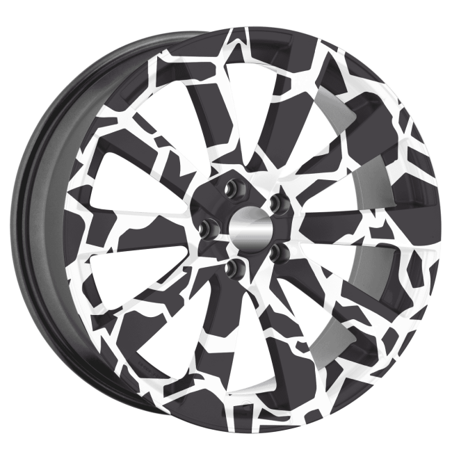 Set 4 Folii Imprimate Outdoor cu EcoSolvent, autoadezive, pentru decorarea jantelor auto, dimetru 60 cm, model FJT-18 [4]
