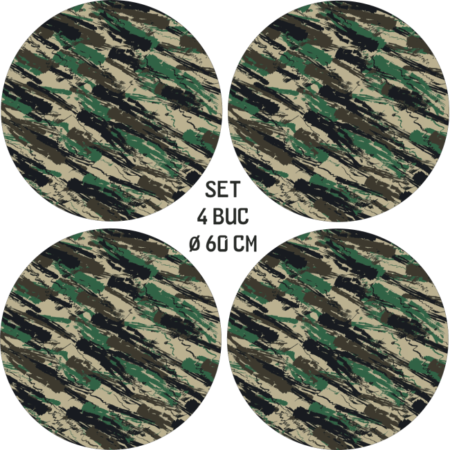 Set 4 Folii Imprimate Outdoor cu EcoSolvent, autoadezive, pentru decorarea jantelor auto, dimetru 60 cm, model FJT-19 [6]