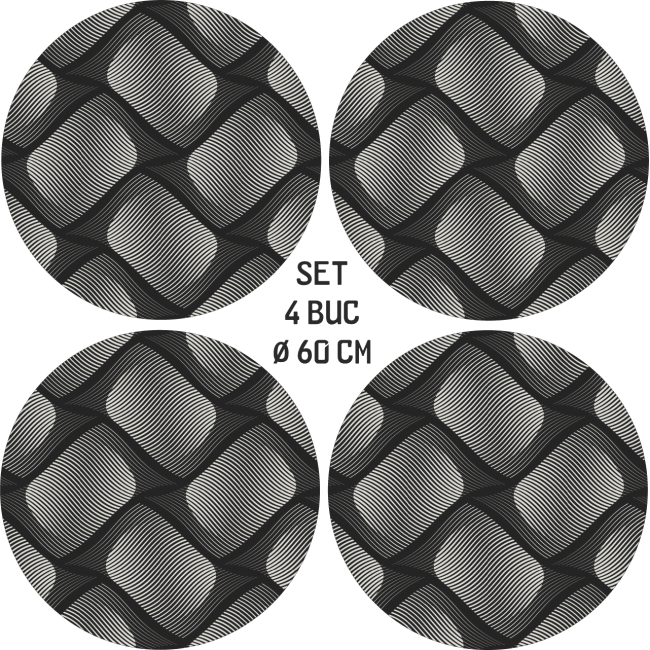 Set 4 Folii Imprimate Outdoor cu EcoSolvent, autoadezive, pentru decorarea jantelor auto, dimetru 60 cm, model FJT-22 [4]