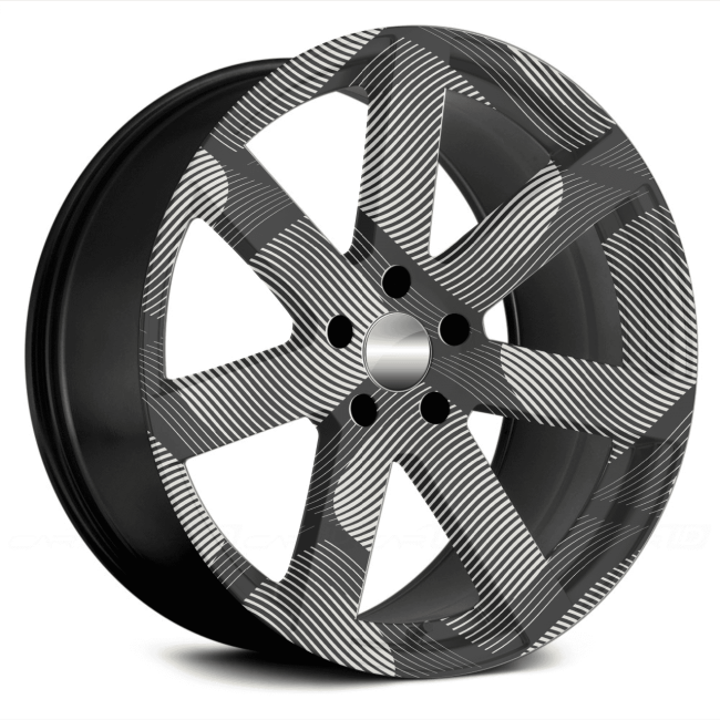 Set 4 Folii Imprimate Outdoor cu EcoSolvent, autoadezive, pentru decorarea jantelor auto, dimetru 60 cm, model FJT-22 [3]